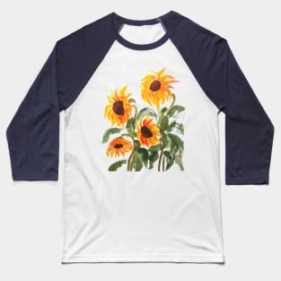 orange sunflower painting 2018 Baseball T-Shirt